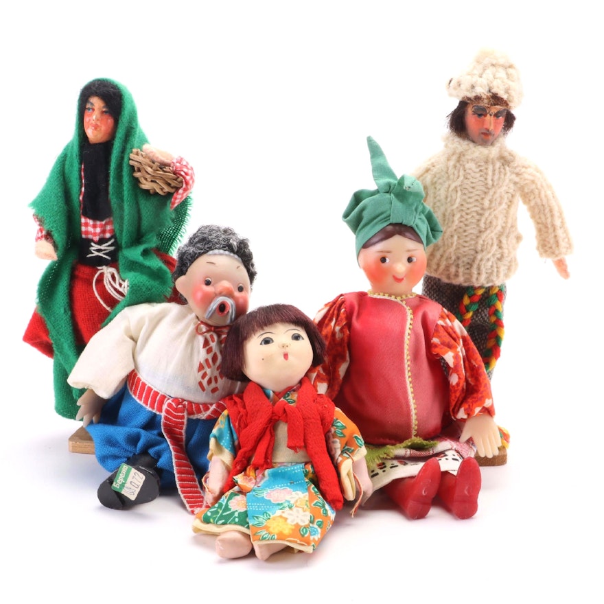 Russian, Irish with Chinese Style Dolls and Figurines