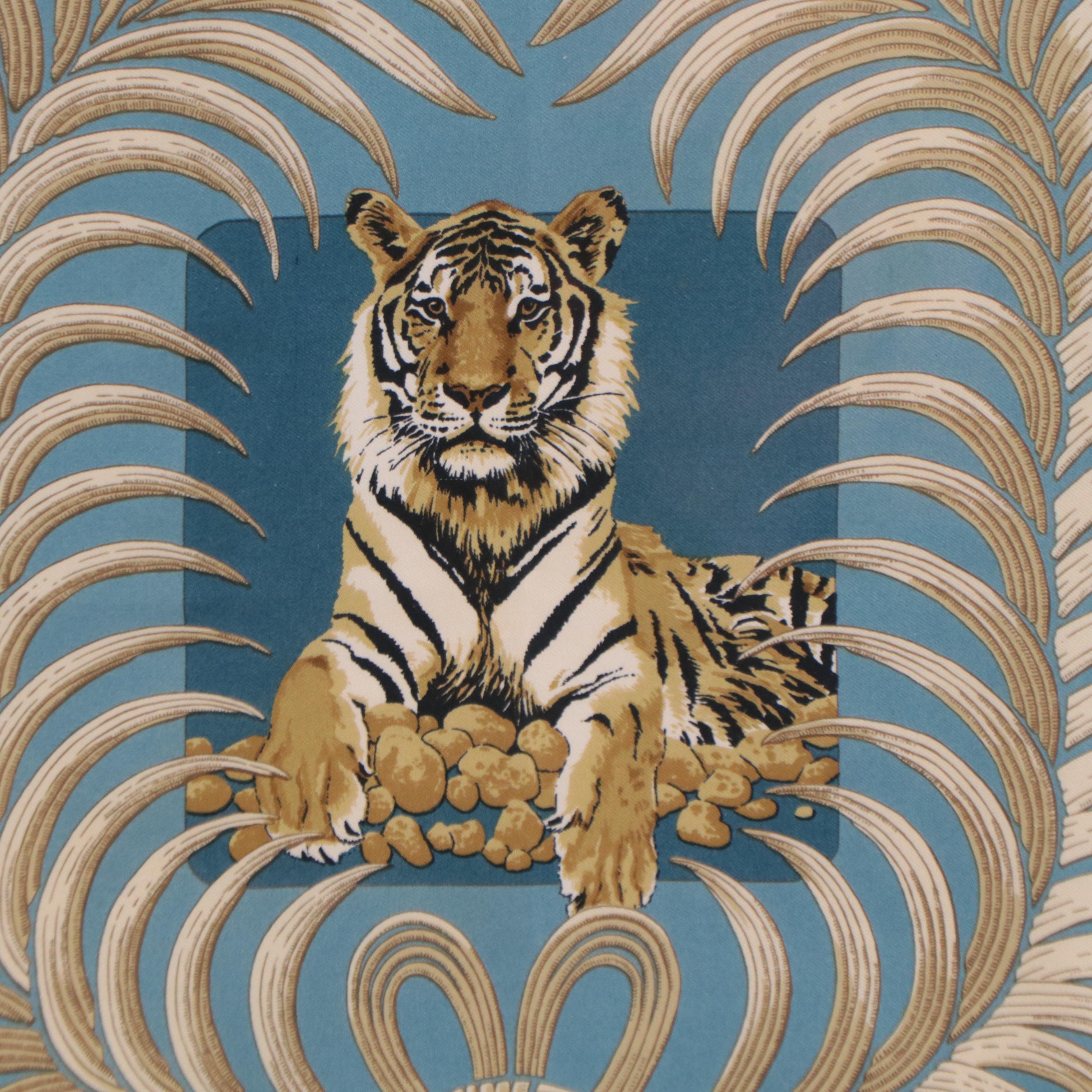 tigre royal fleuri scarf 70