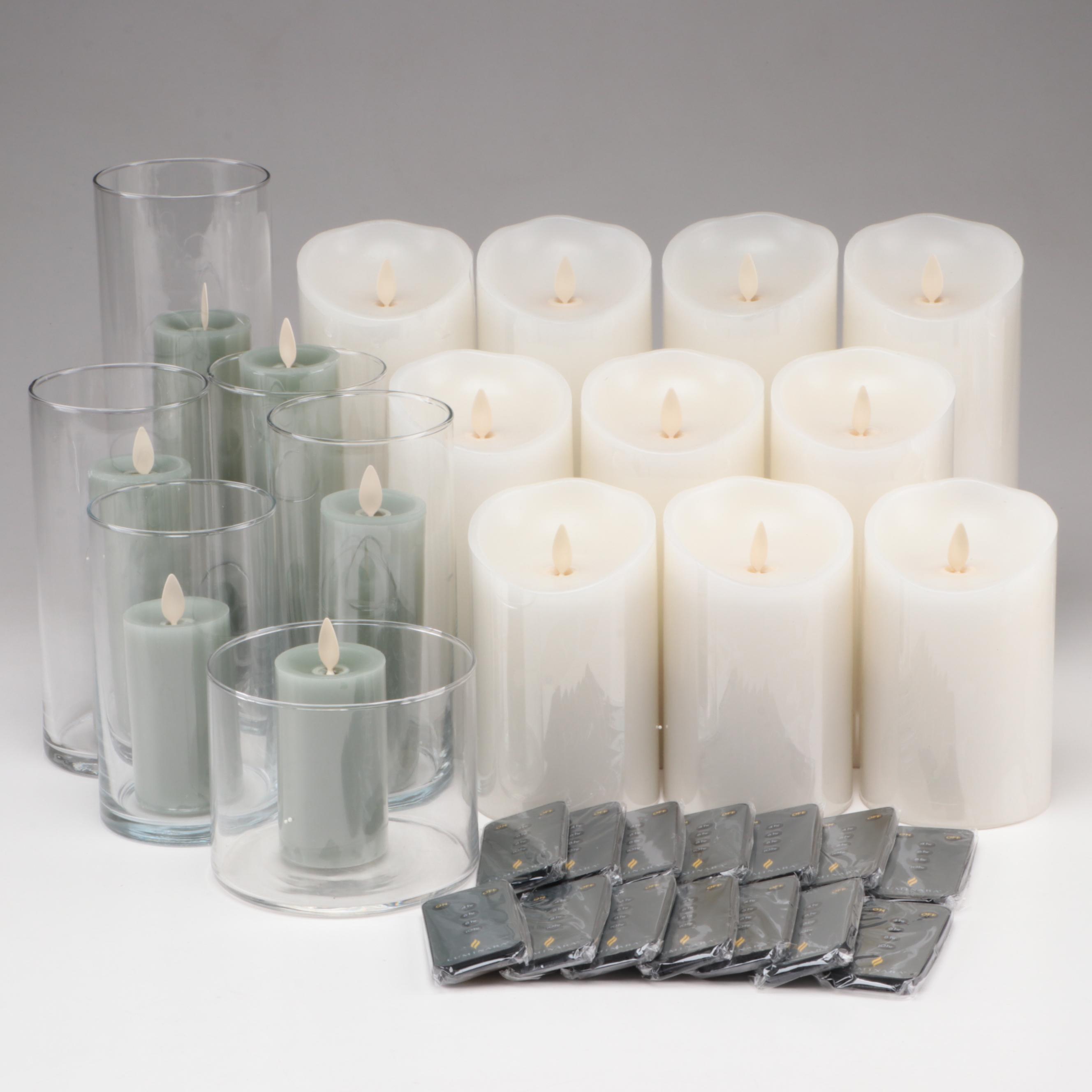 Luminara Flameless Flickering Candles EBTH