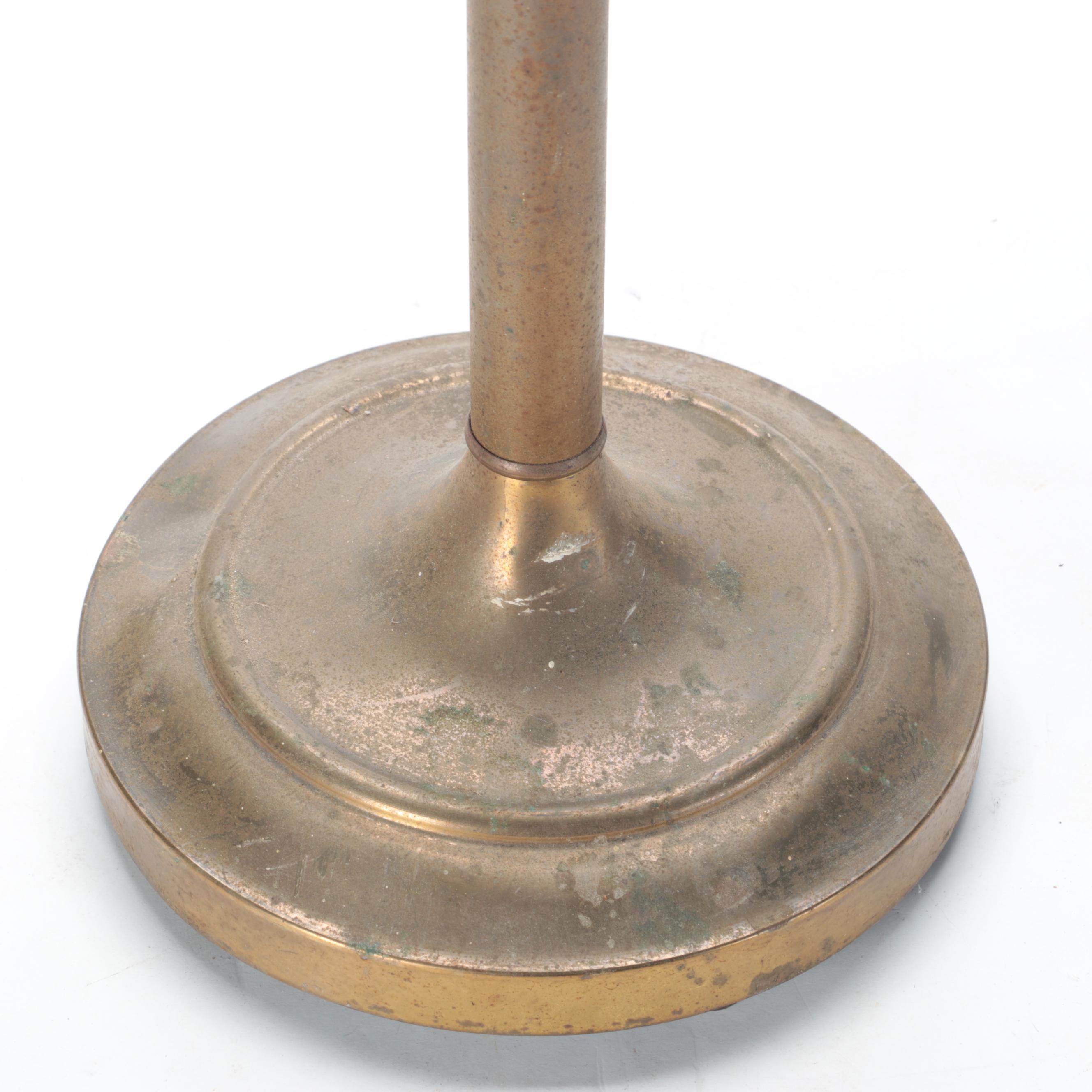 Brass Colored Metal Floor Lamp, Mid20th Century EBTH