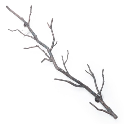 Viva Terra 5' Metal Tree Branch Wall Mounted Coat Rack