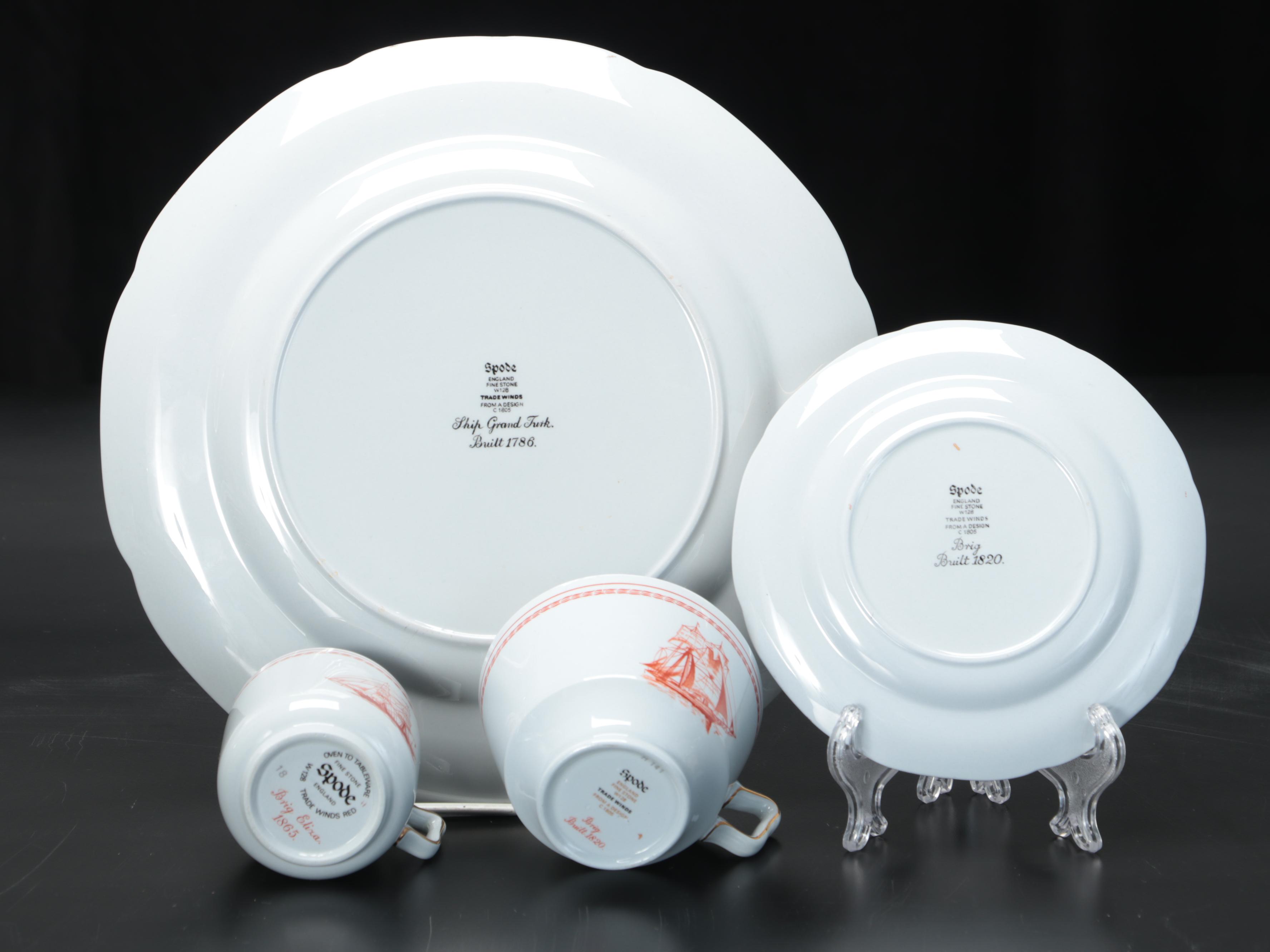Spode "Trade Winds Red" Tableware, 19621993 EBTH