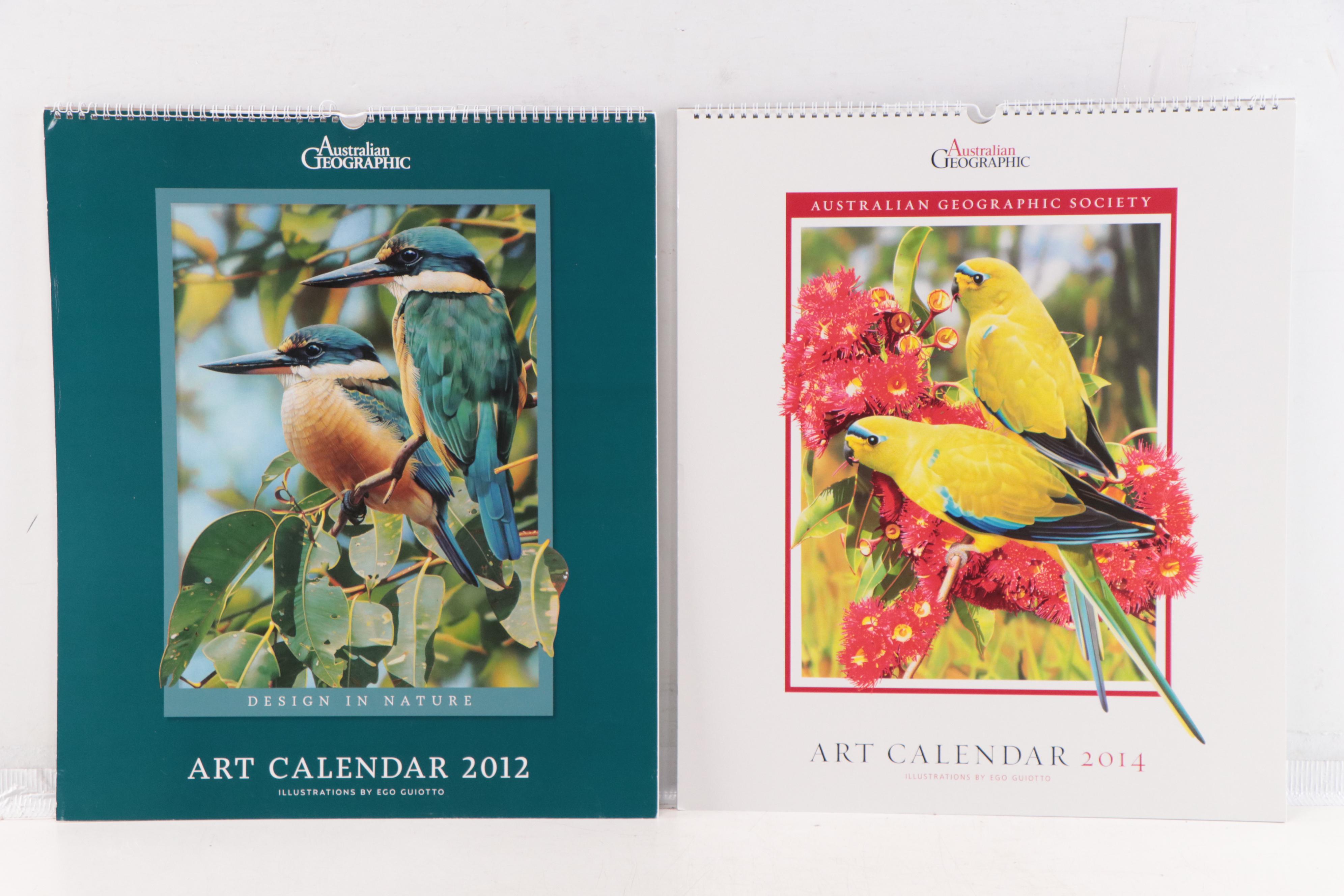 Australian Geographic Art Calendars and "Where's Waldo?" Poster Book EBTH