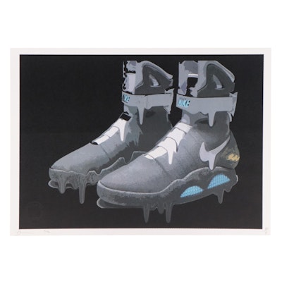 Death NYC Pop Art Graphic Print Featuring Nike Air Mags