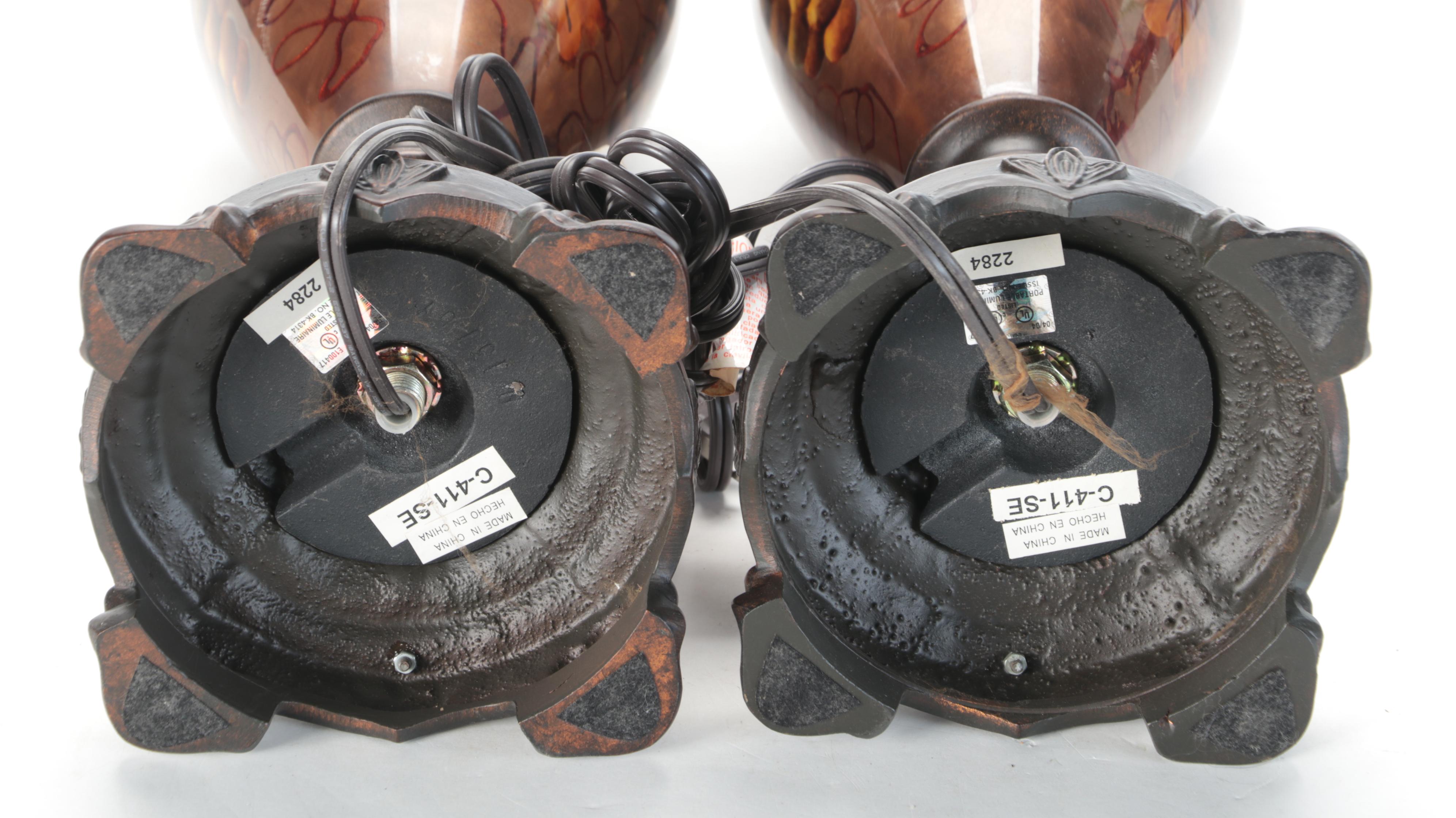 Dale Tiffany "Antiques Roadshow" Neoclassical Style Table Lamps EBTH