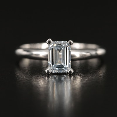 14K 0.80 CT Lab Grown Diamond Solitaire Ring