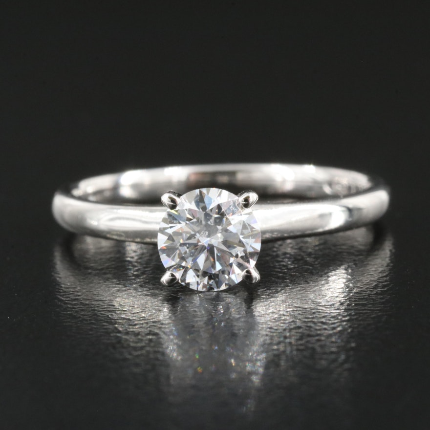14K 0.68 CT Lab Grown Diamond Solitaire Ring