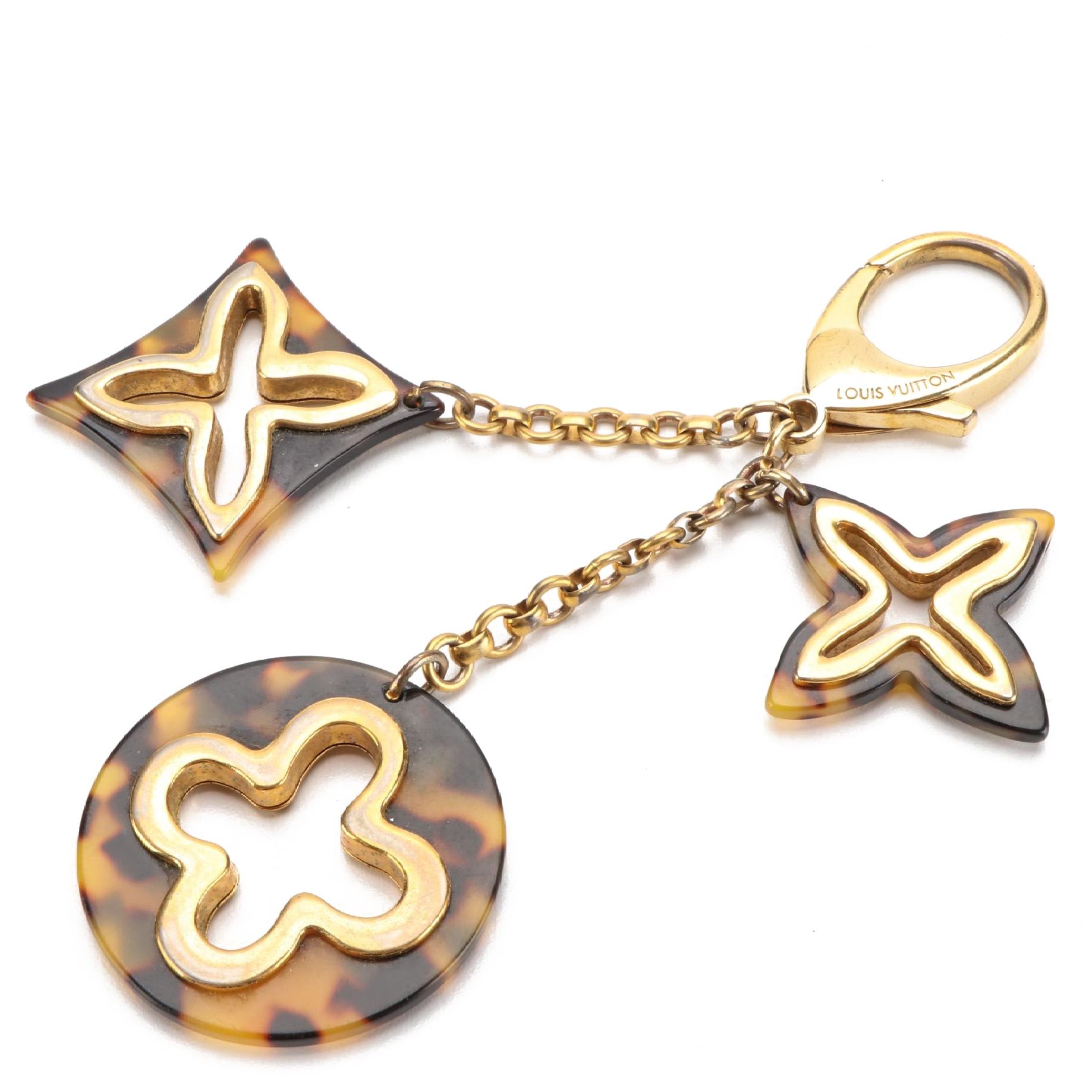 Louis Vuitton Insolence Bag Charm in Gold Tone Metal and Resin EBTH