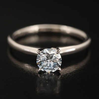 14K 0.66 CT Lab Grown Diamond Solitaire Ring