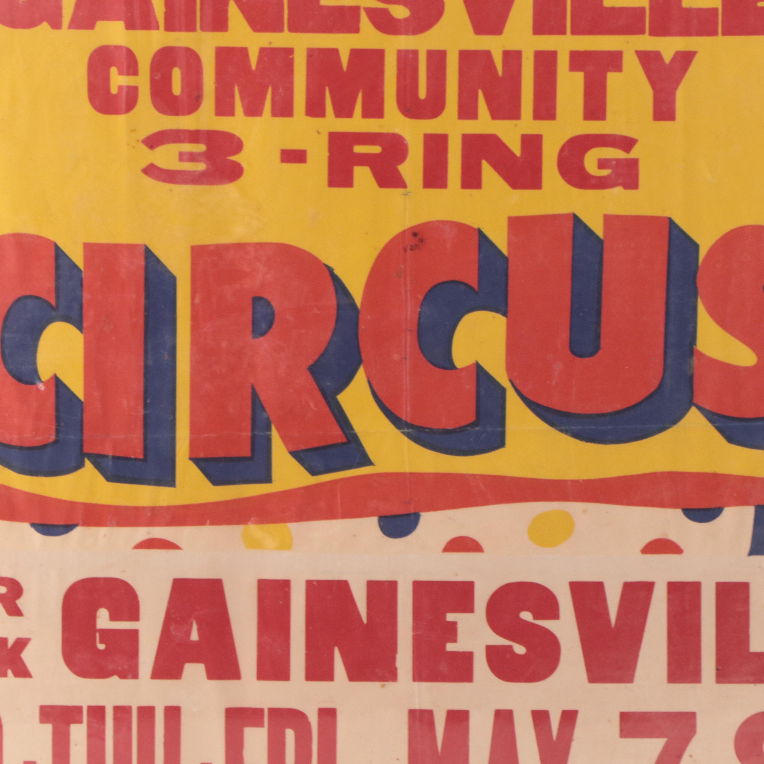Cal G. Kelly, Miller Bros. and Gainesville Community Circus Event
