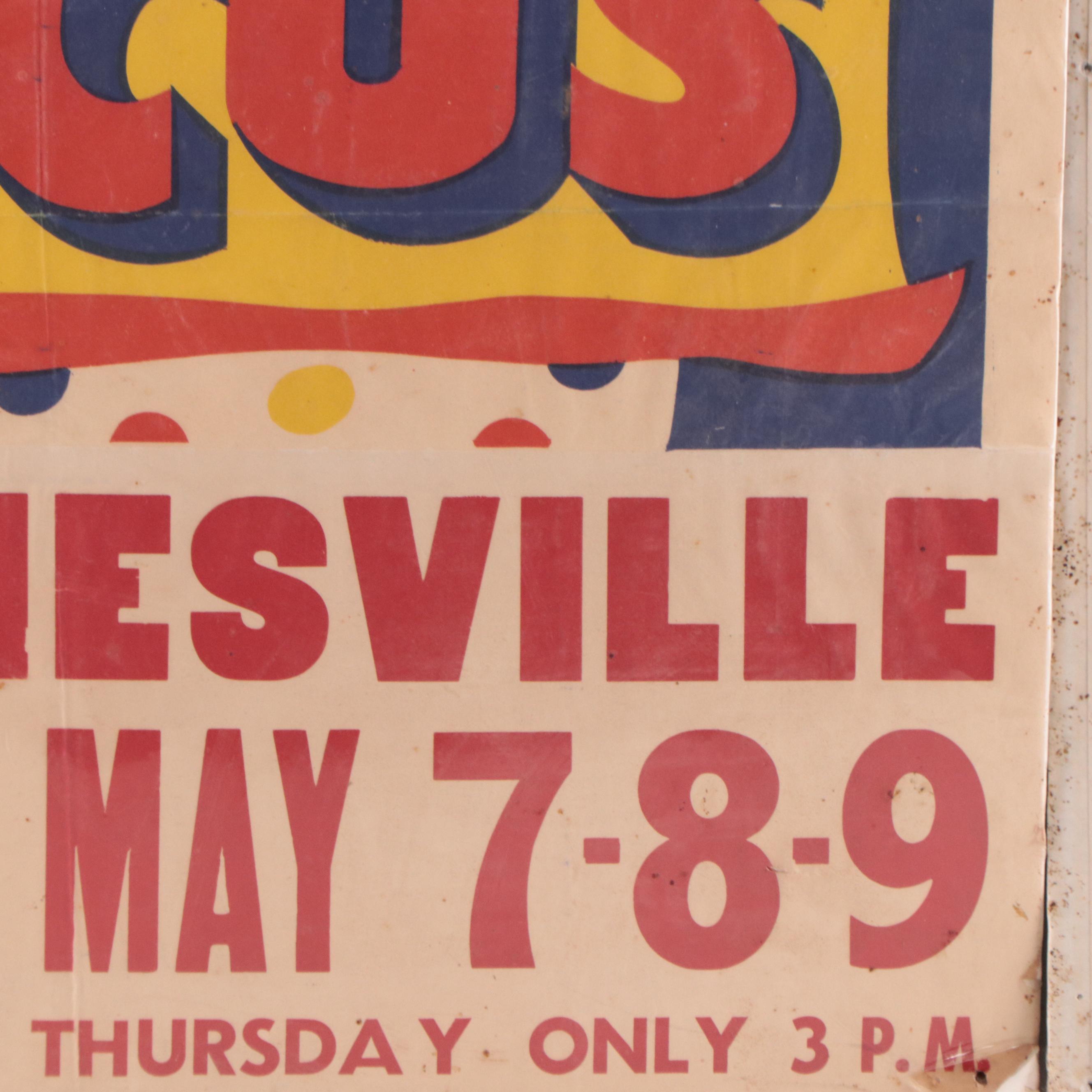 Cal G. Kelly, Miller Bros. and Gainesville Community Circus Event ...
