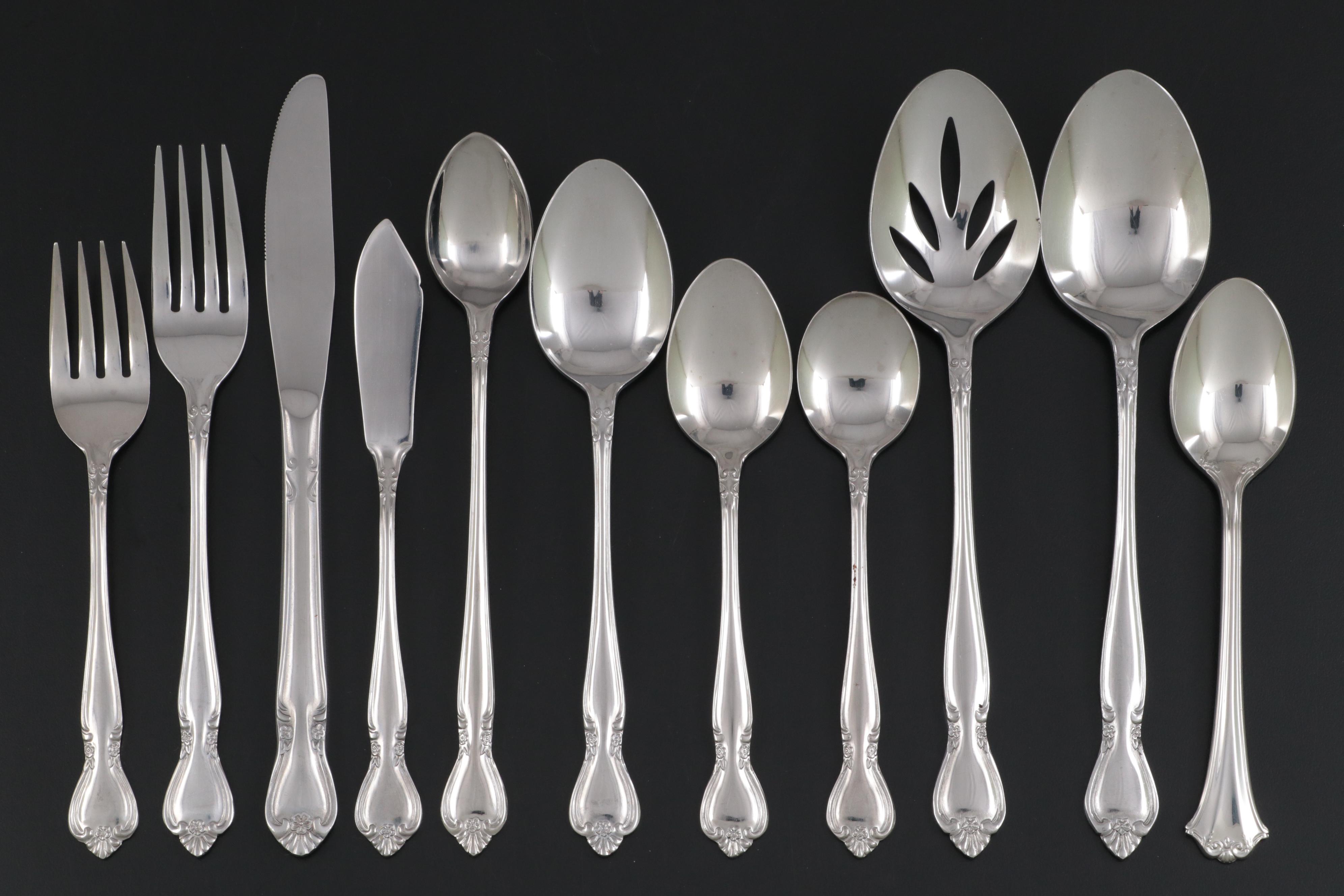 Riviera Stainless Steel Flatware and Serving Utensils EBTH