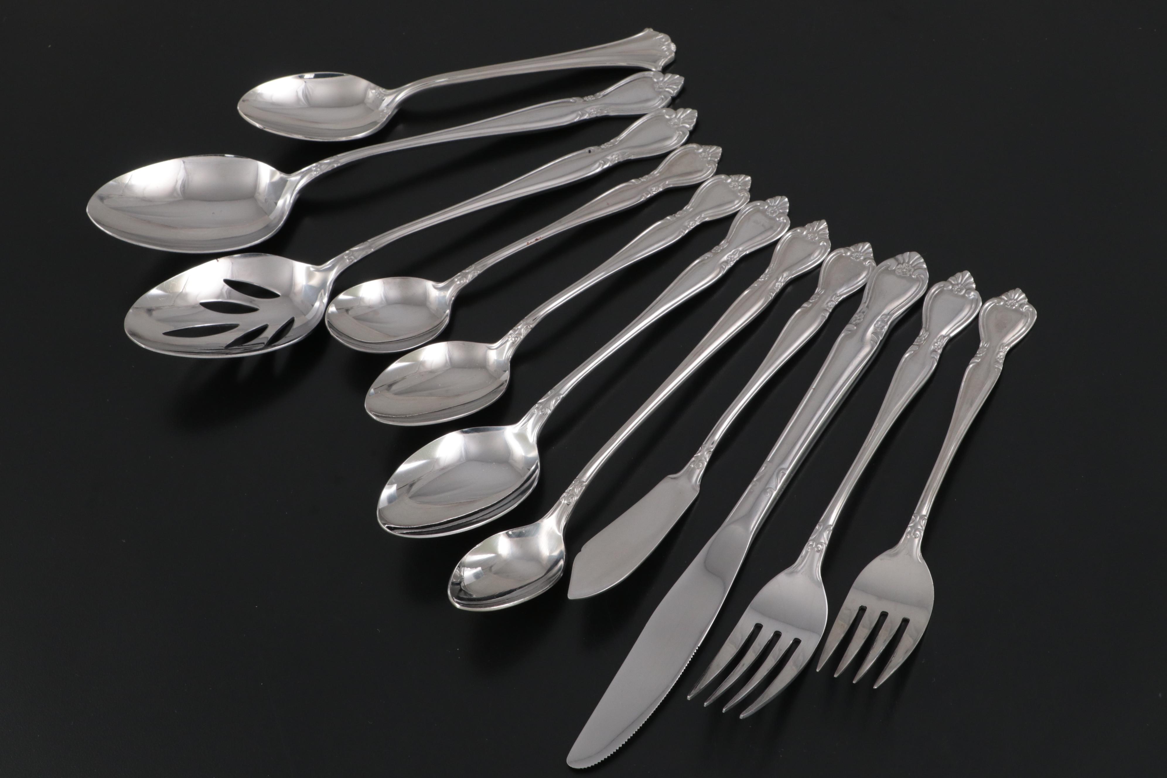 Riviera Stainless Steel Flatware and Serving Utensils EBTH