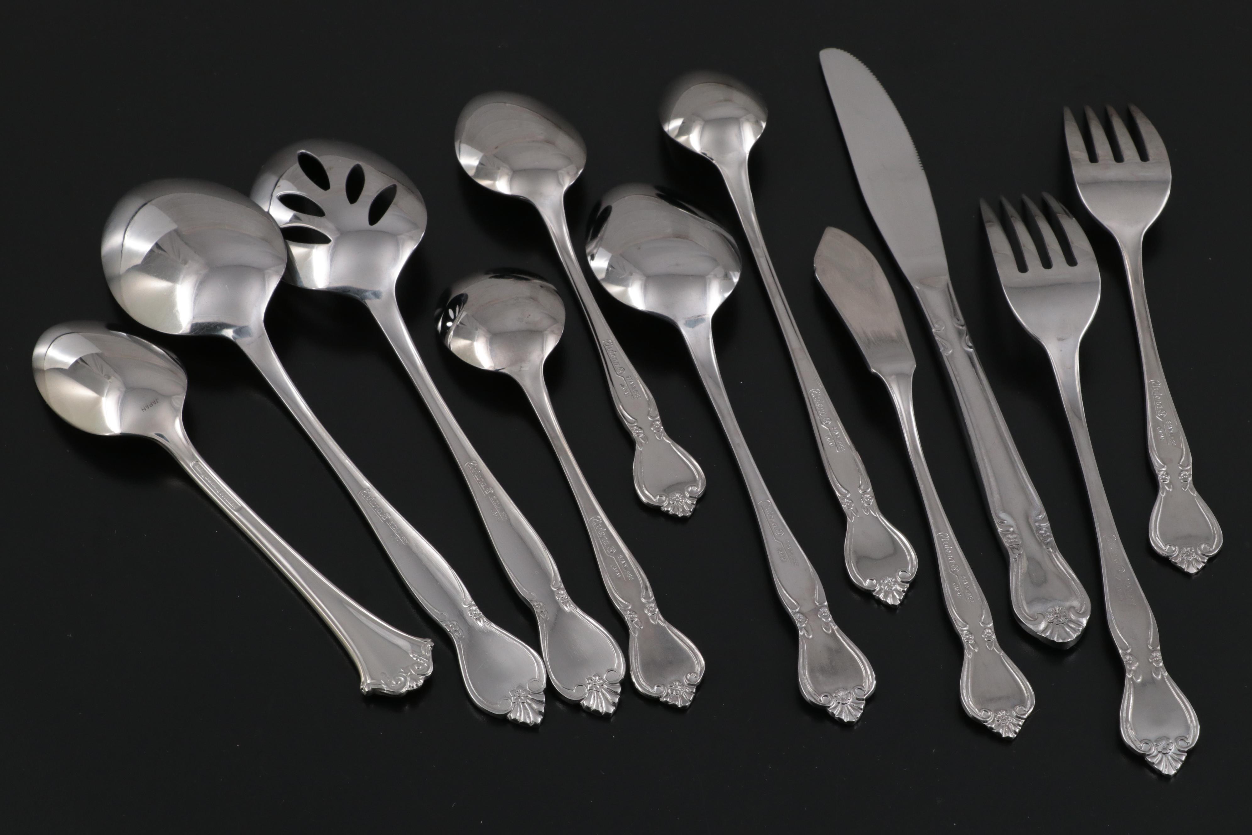 Riviera Stainless Steel Flatware and Serving Utensils EBTH