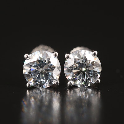 14K 3.13 CTW Lab Grown Diamond Stud Earrings