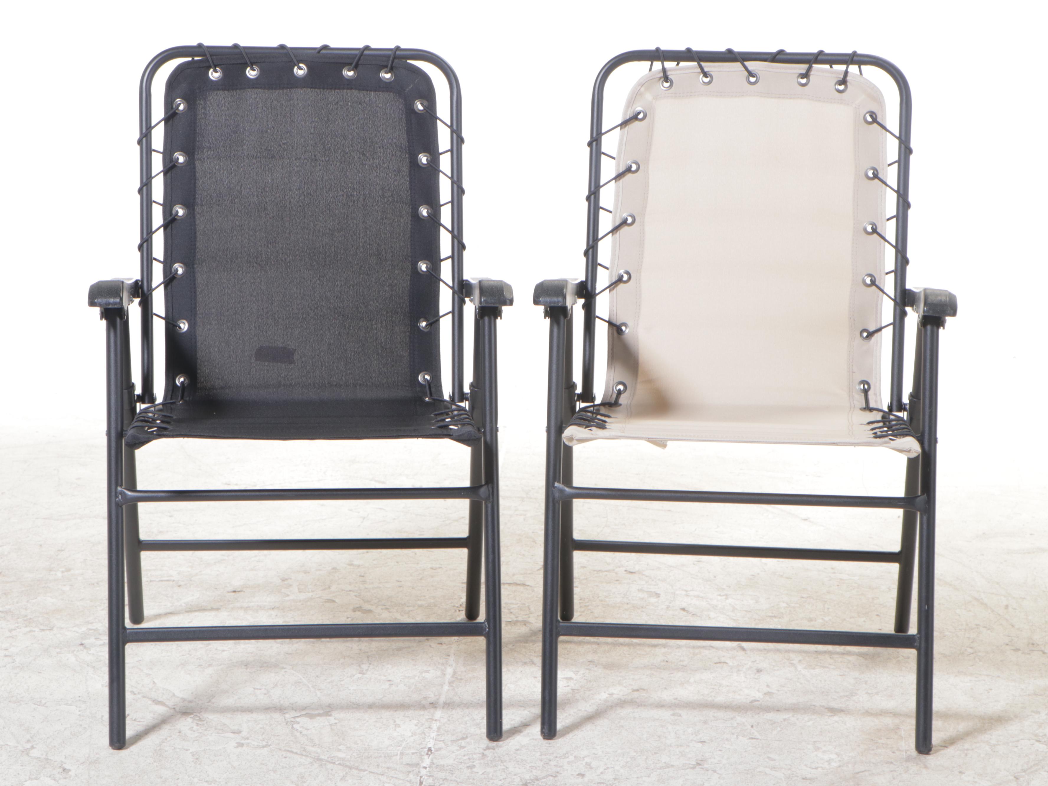 Three Tubular Metal and Molded Plastic Folding Lawn Chairs EBTH