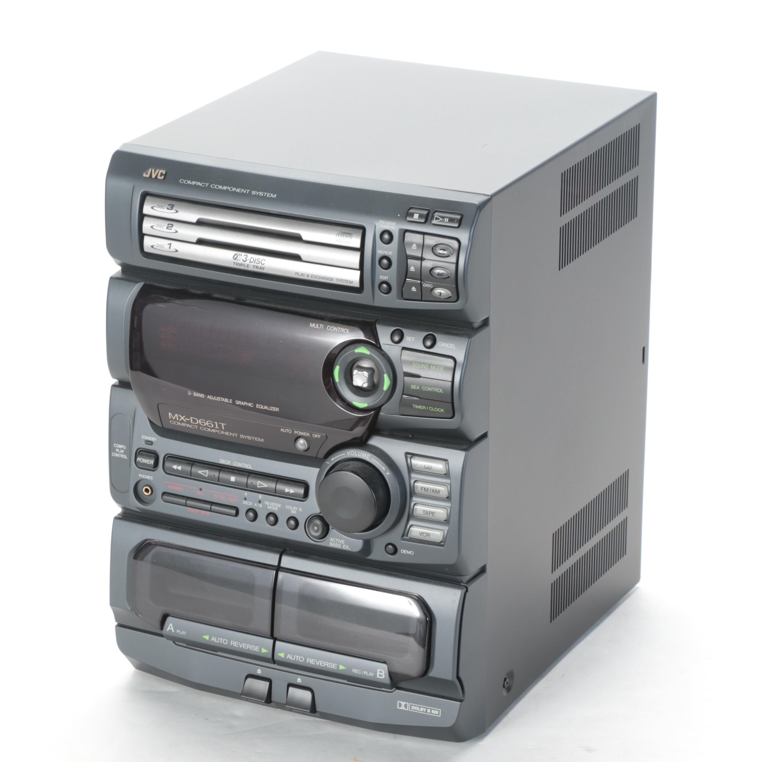 JVC Compact Stereo System With Speakers EBTH