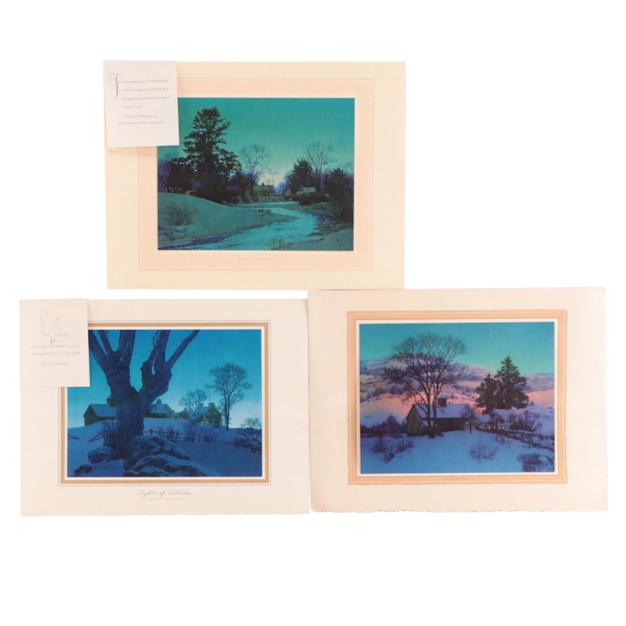 Offset Lithographs After Maxfield Parrish