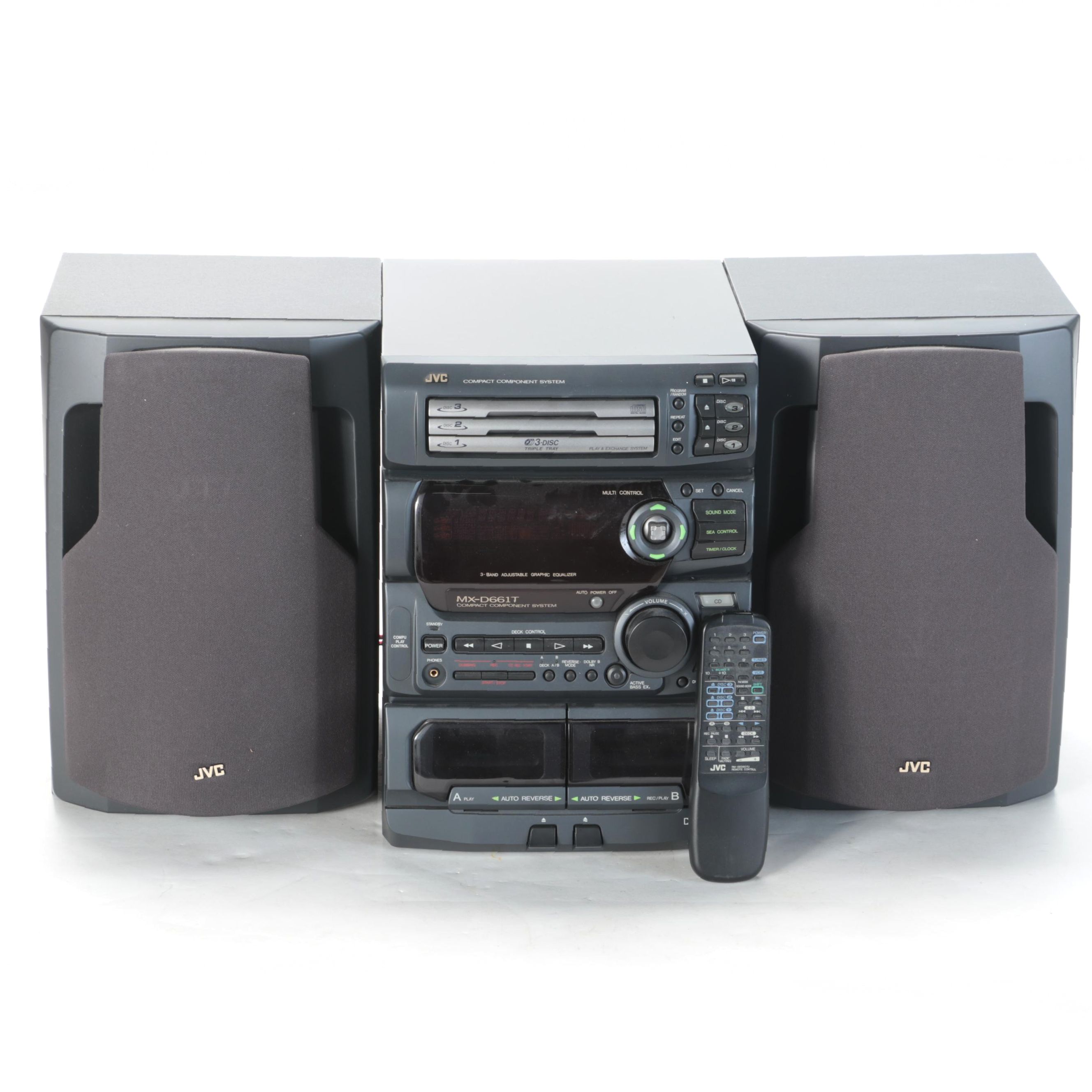 JVC Compact Stereo System With Speakers EBTH