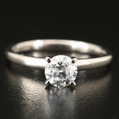 14K 0.62 CT Lab Grown Diamond Solitaire Ring