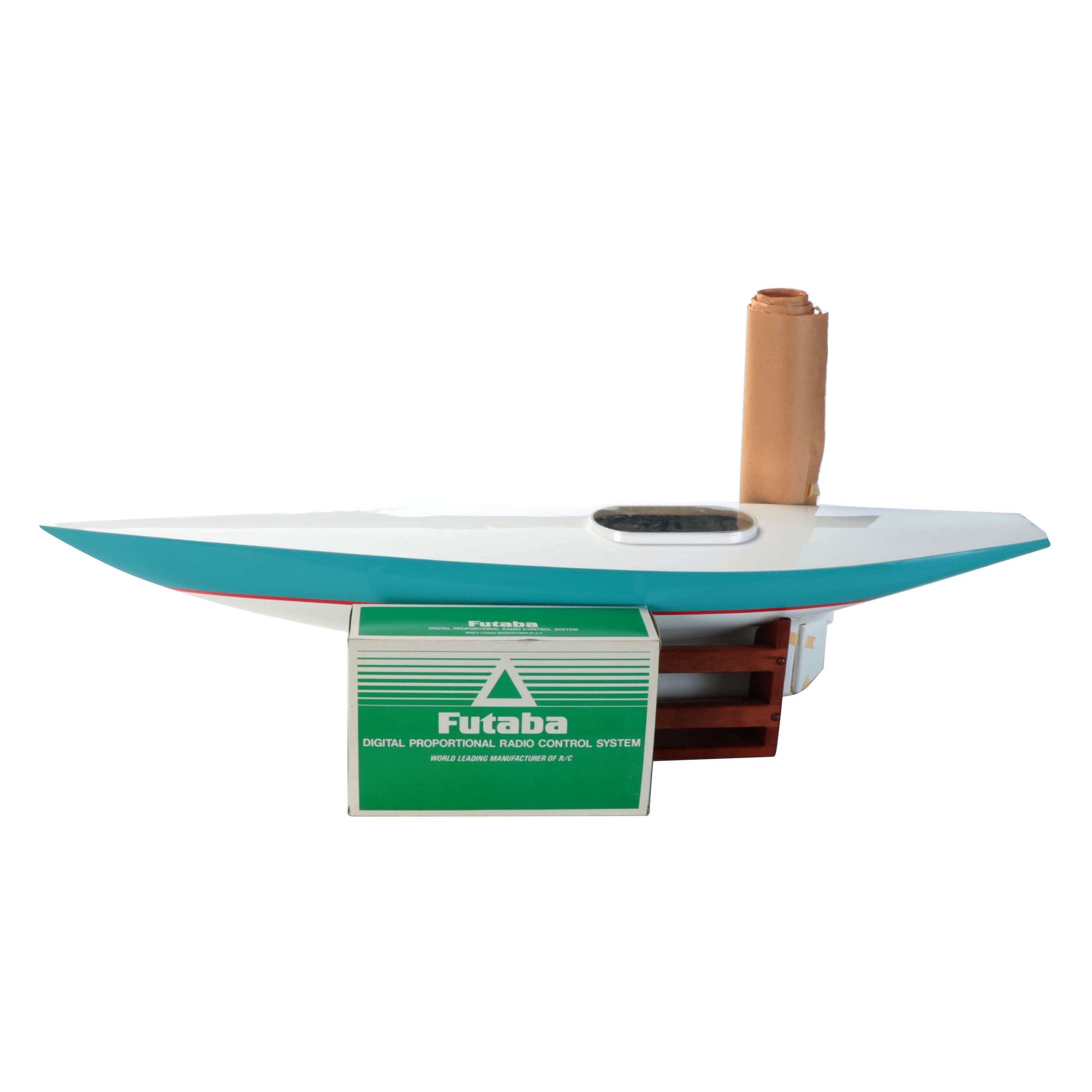 Futaba Attack4 Radio Control Model Boat, Late 20th Century EBTH