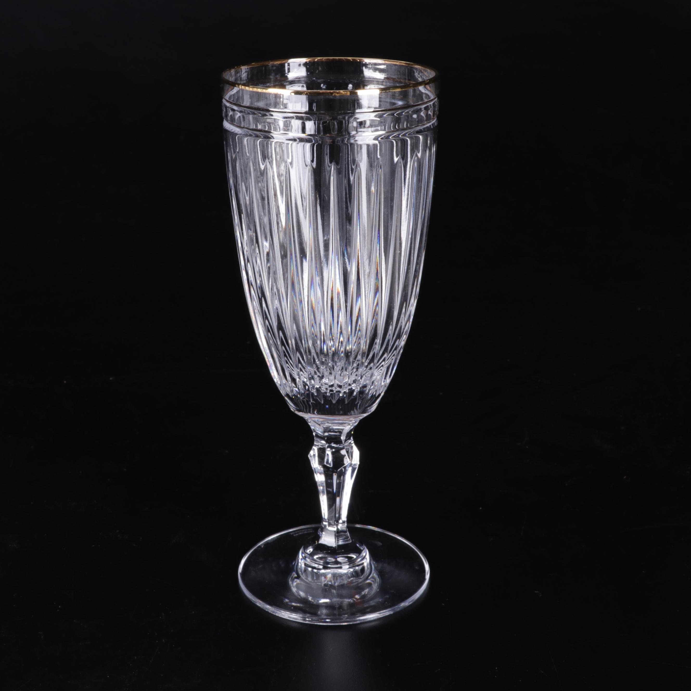 Marquis by Waterford "Hanover Gold" Crystal Goblets and Iced Tea