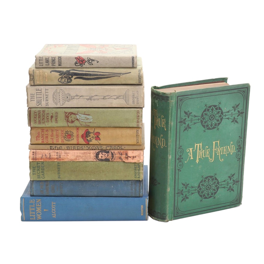 "A True Friend" by A. J. Campbell  With Other Youth Fiction Books, Early 20th C.