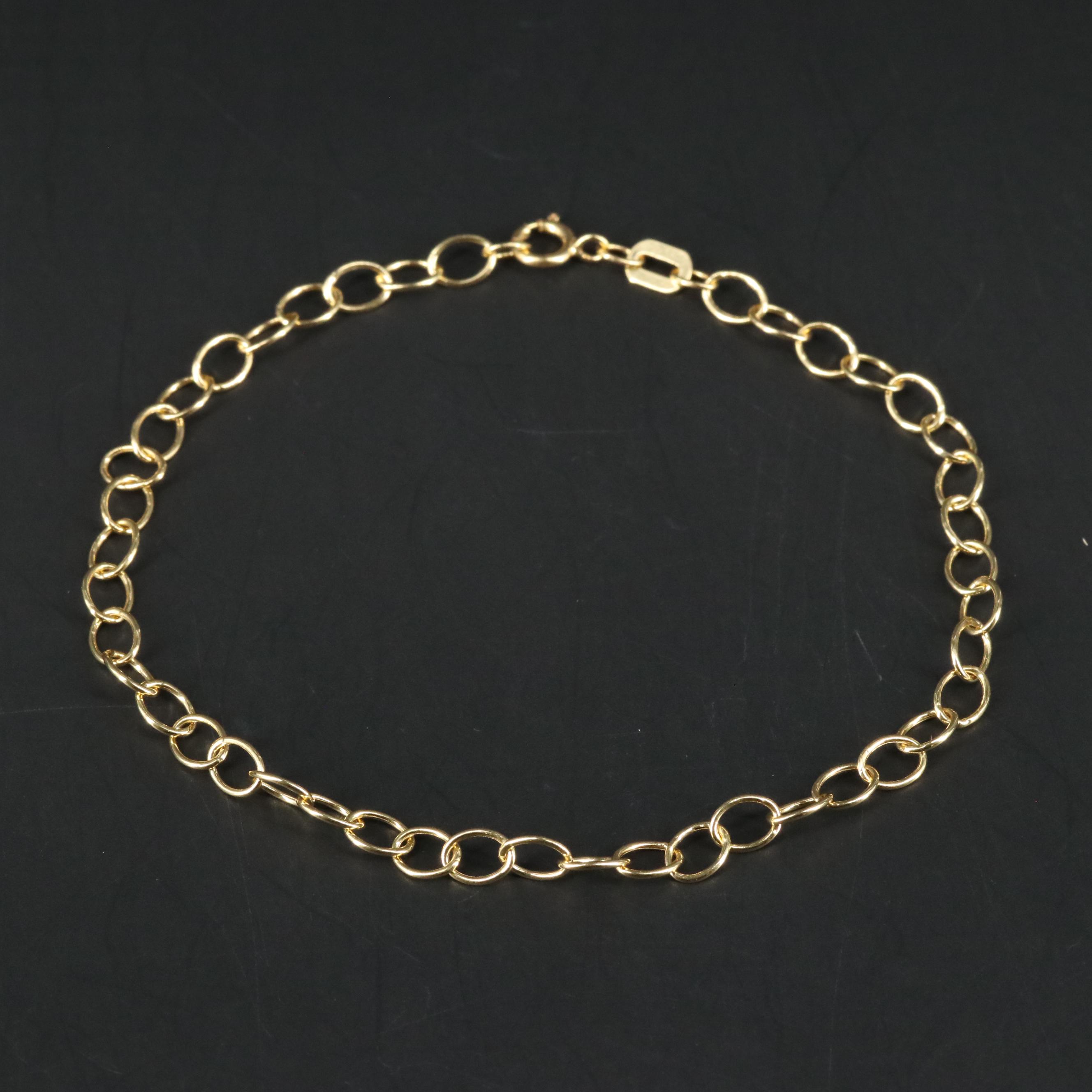 10K Cable Chain Bracelet EBTH