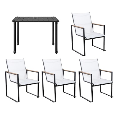 Four Project 62 Henning Dining Chairs and Threshold Fernhill Patio Dining Table