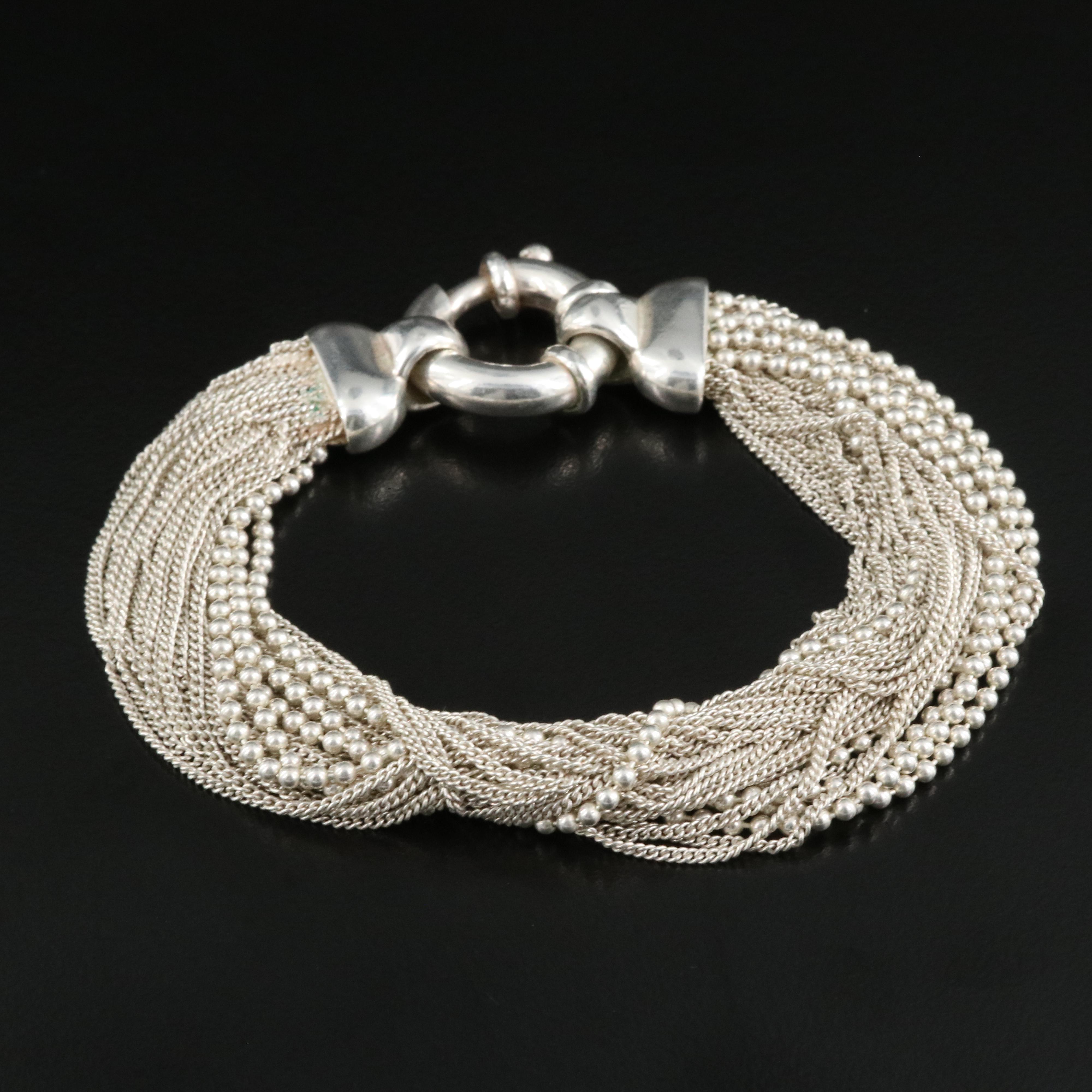 Sterling MultiStrand Chain Bracelet EBTH