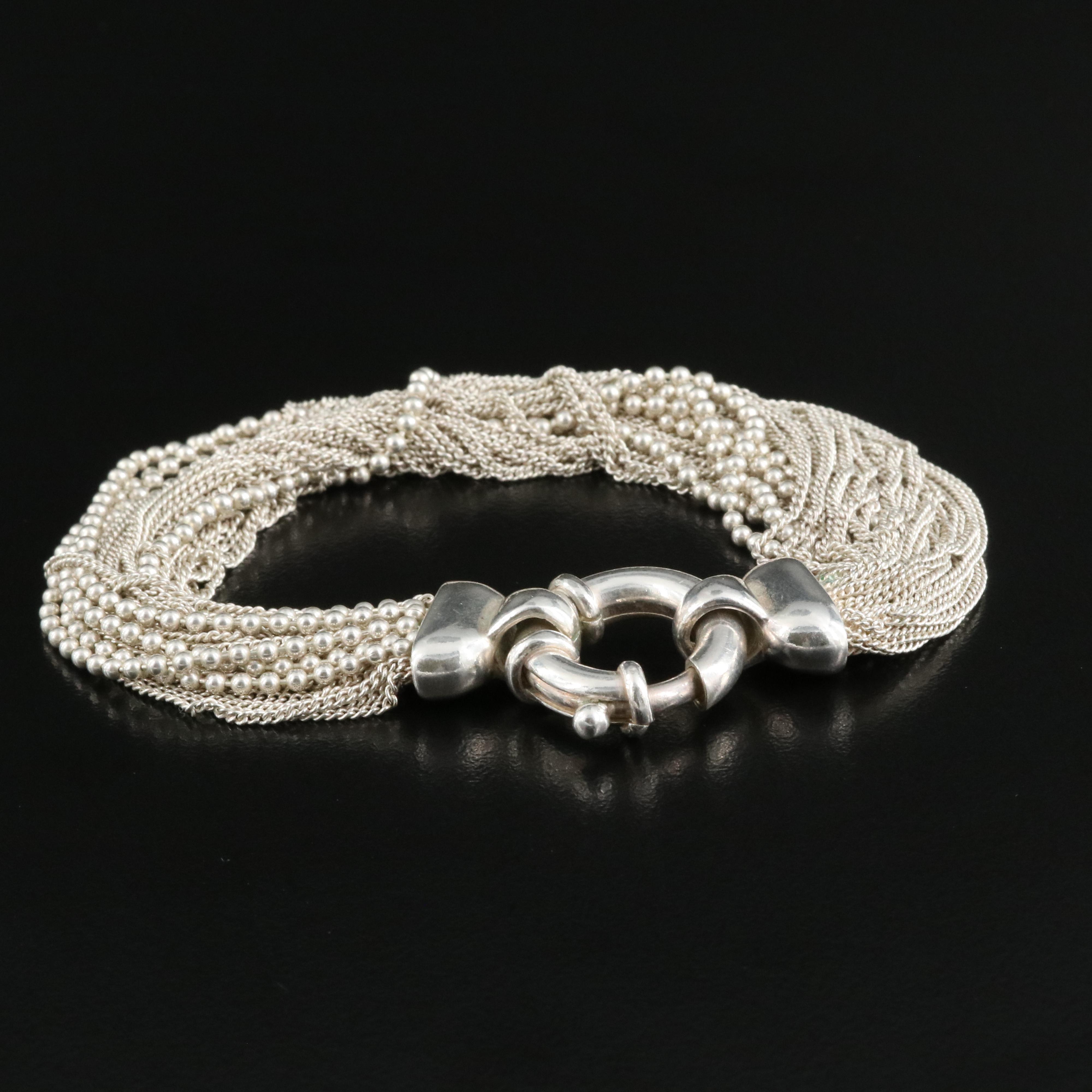 Sterling MultiStrand Chain Bracelet EBTH