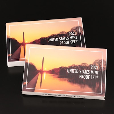 Two U.S. Proof Sets Including 2020 and 2021