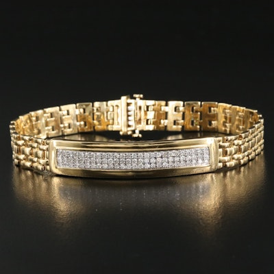 Sterling 1.04 CTW Diamond Bracelet