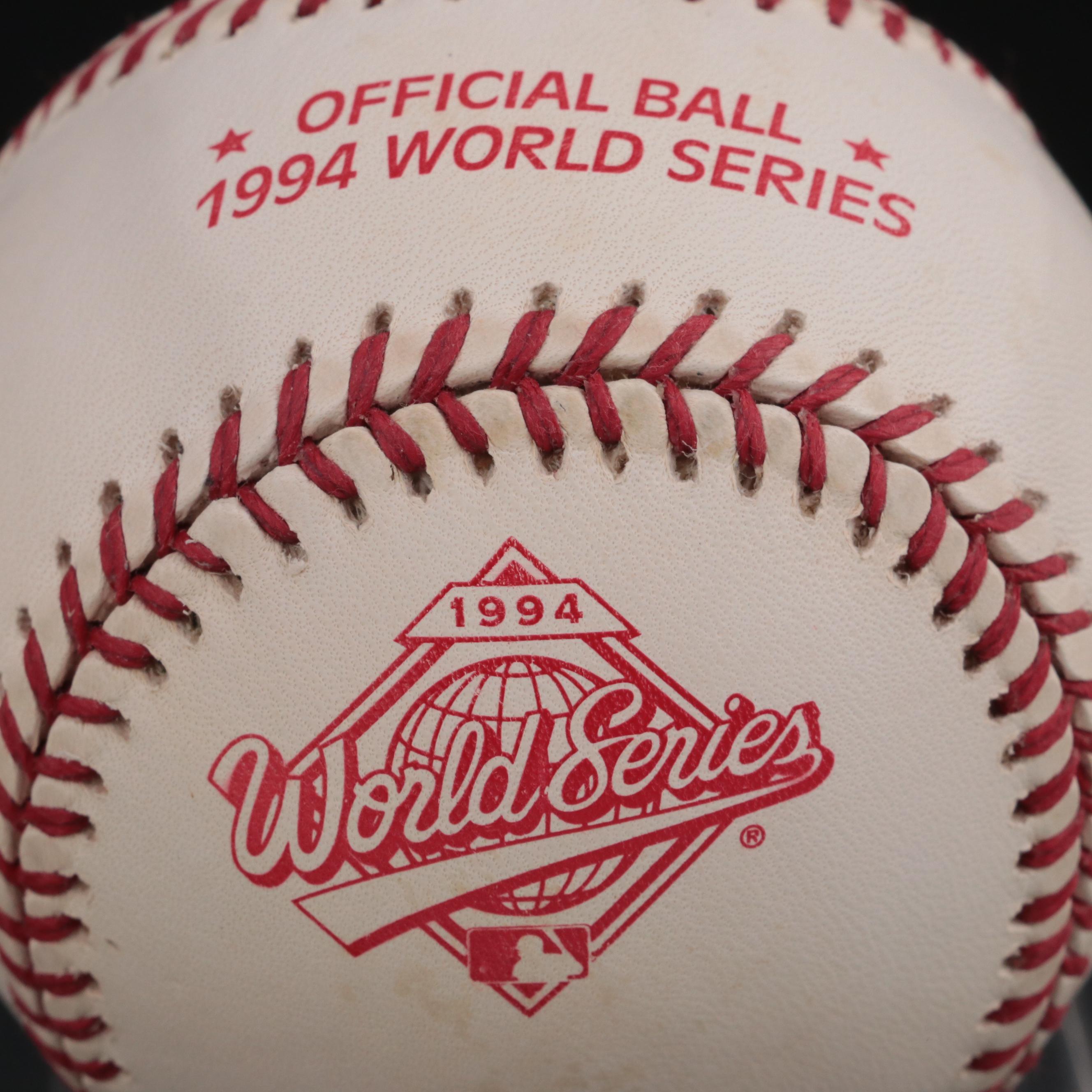Rawlings Baseballs With 1994 World Series, Nolan Ryan Commemorative