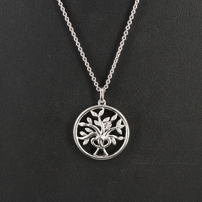 Hallmark Sterling Diamond Tree of Life Necklace