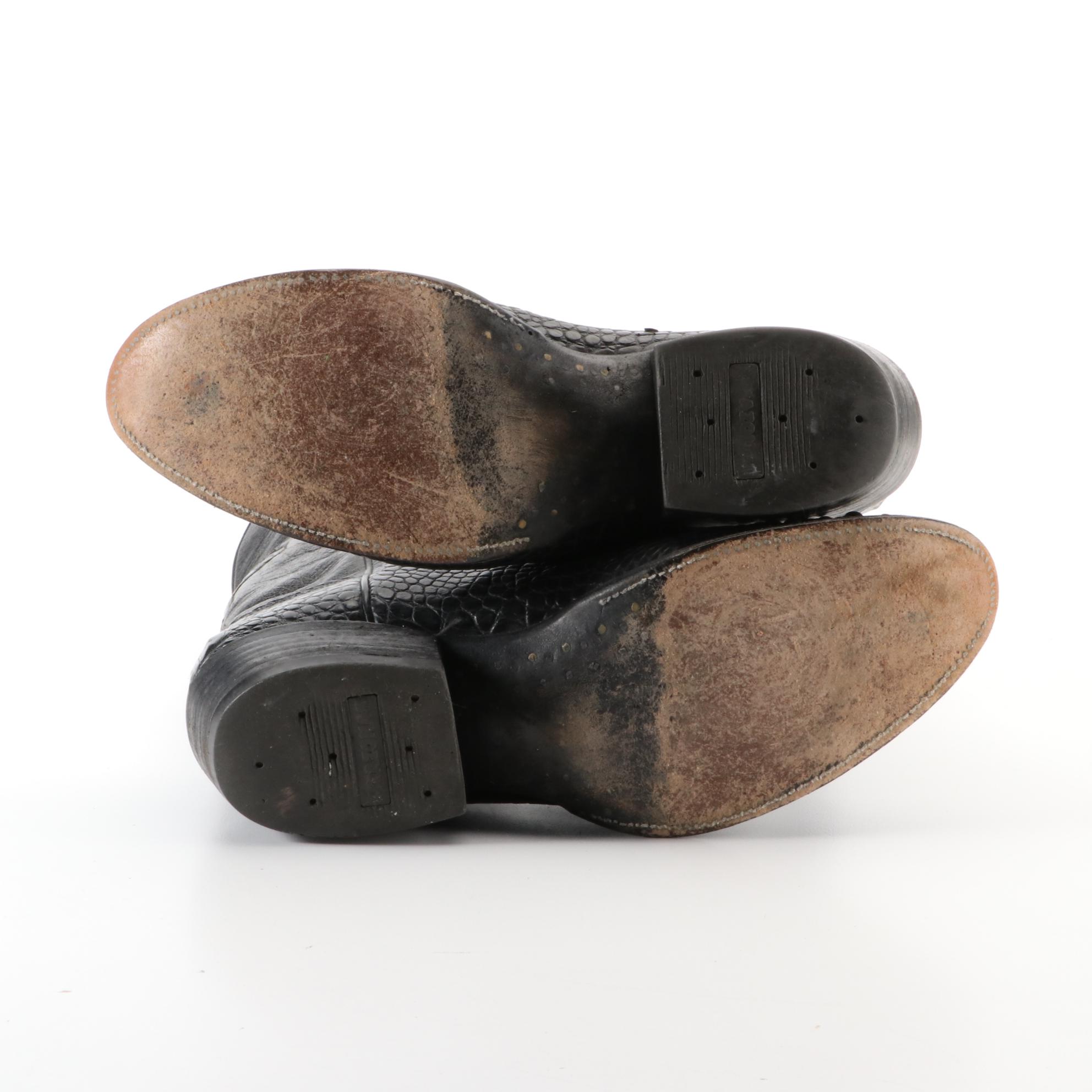 CustomMade Mingo's Boot Co. Western Boots in Alligator Skin and