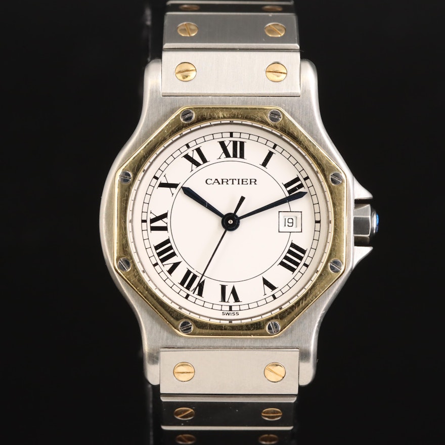 Cartier Santas 18K and Stainless Steel Automatic Wristwatch