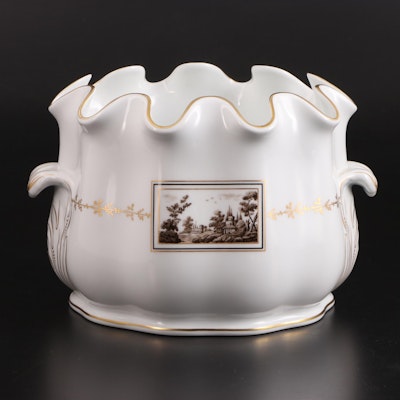 Richard Ginori "Fiesole" Porcelain Cache Pot
