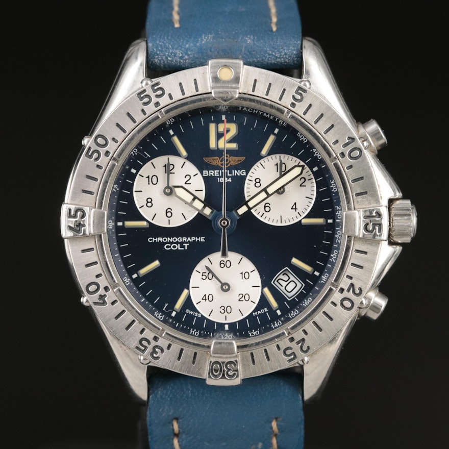 Breitling Colt Chronograph Stainless Steel Wristwatch