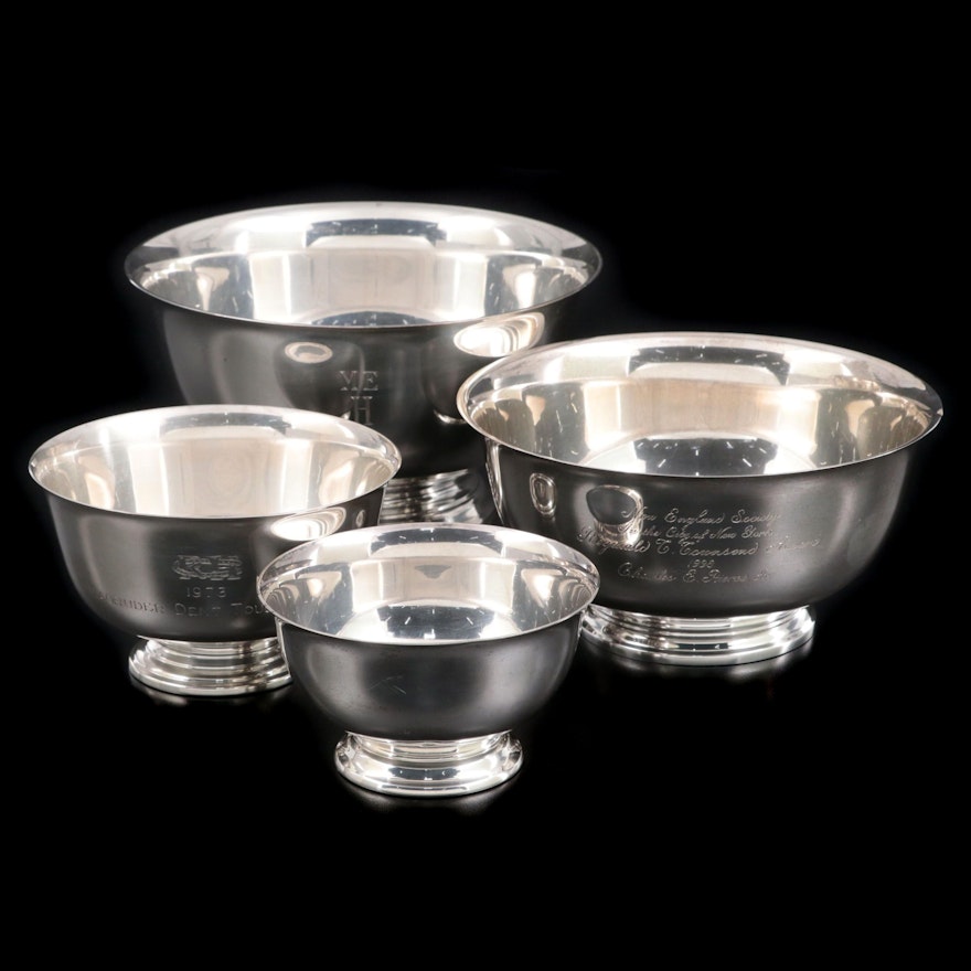 Gorham, Tiffany & Co. and Other Sterling Silver Paul Revere Bowls