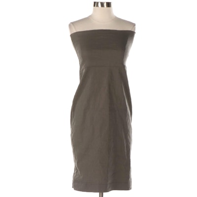 Crea Concept Linen Blend Strapless Dress