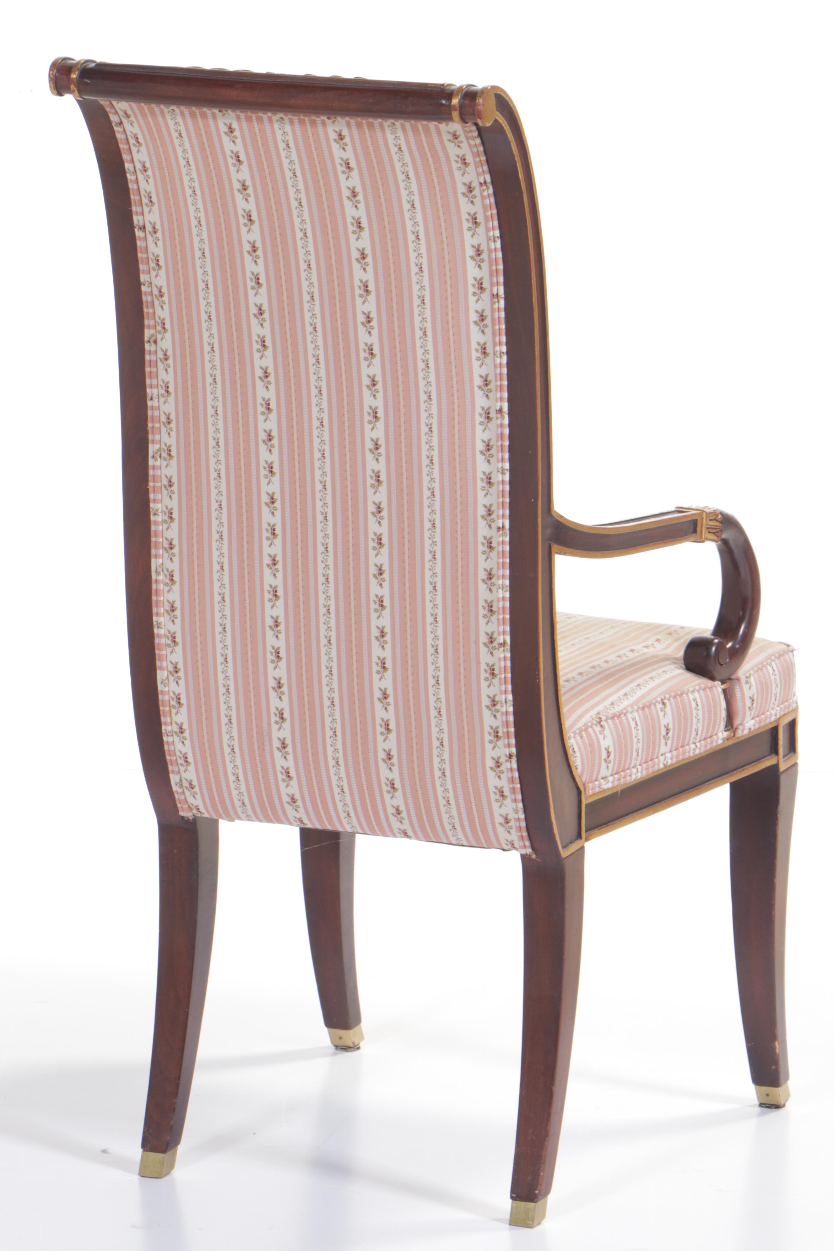 Karges Furniture Co. Empire Style Beech and ParcelGilt Armchair EBTH