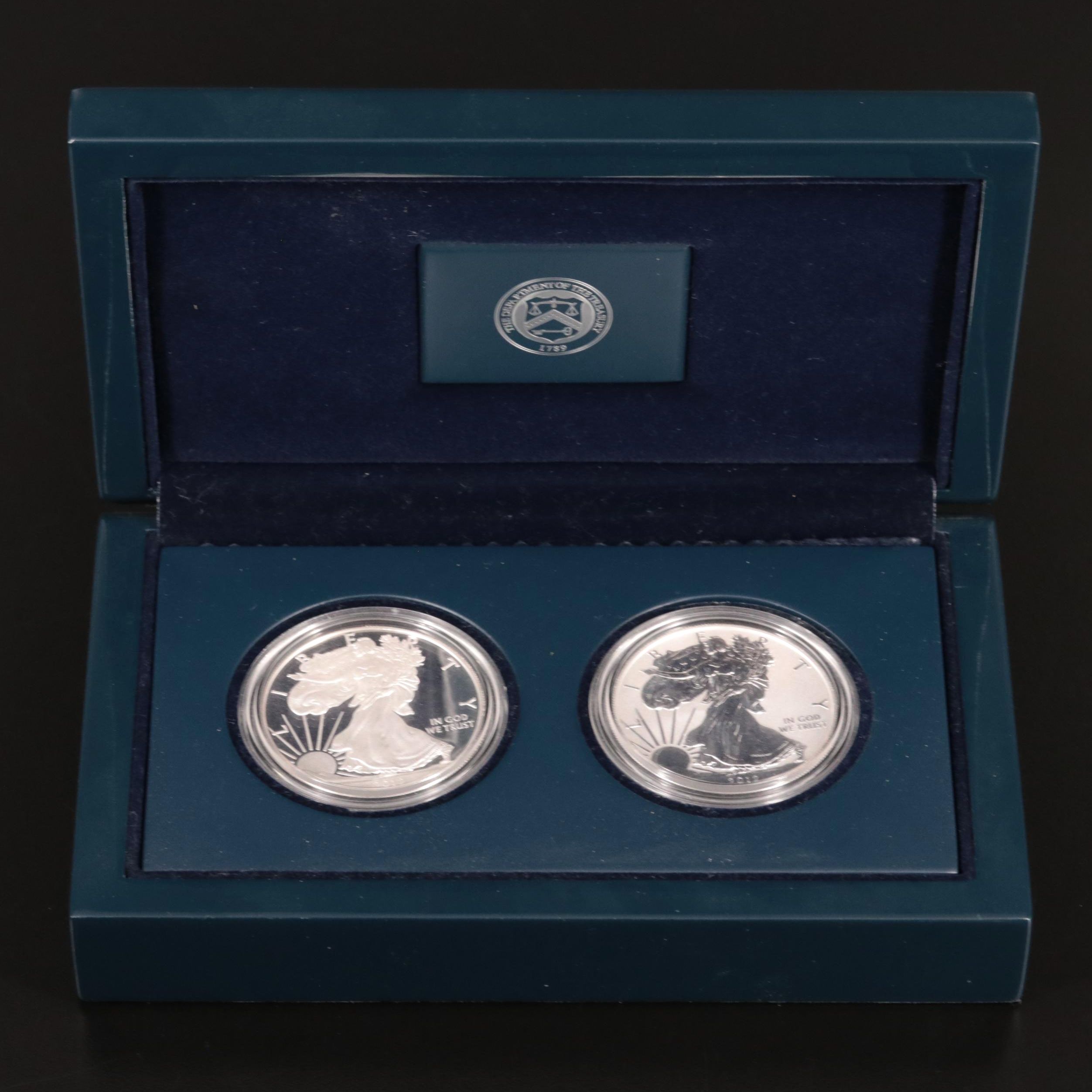 2012 American Eagle San Francisco Two-Coin Silver Proof Set | EBTH