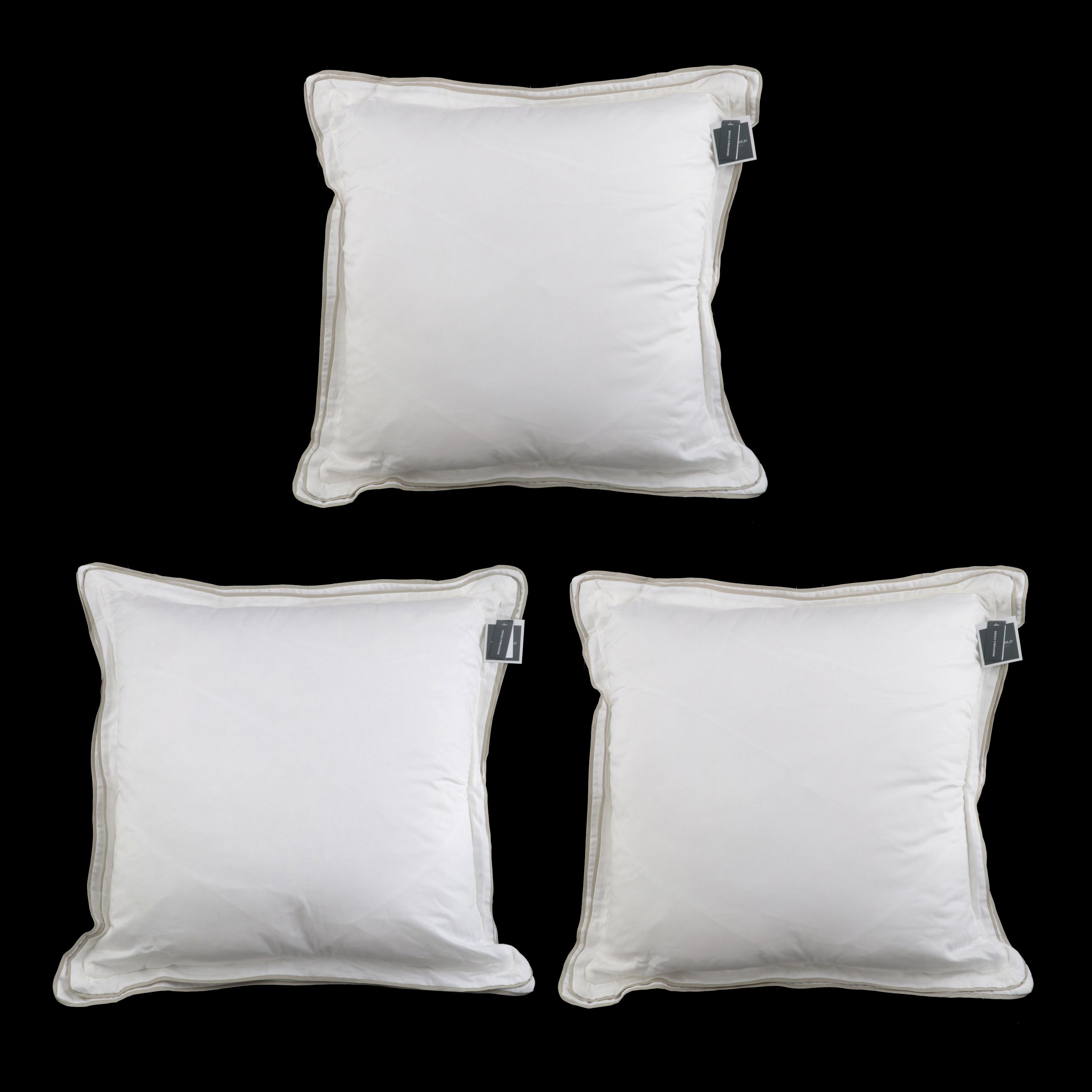 Three Threshold Signature Birch Border Euro Bed Pillows EBTH