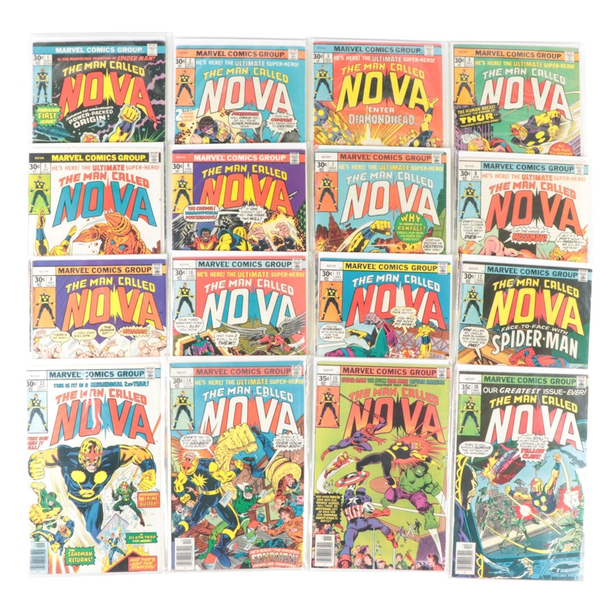 Marvel Bronze Age Nova #1–#16 Comic Books, 1970s