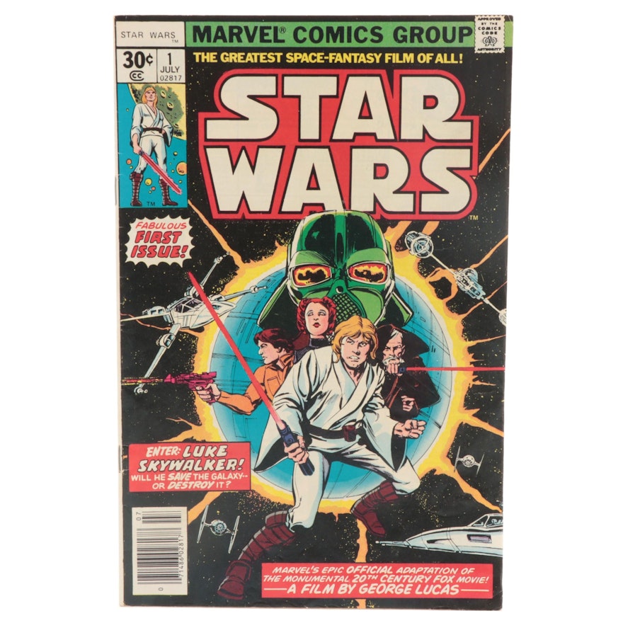 Marvel Bronze Age Star Wars #1 First Appearance of Luke Skywalker Comic Book