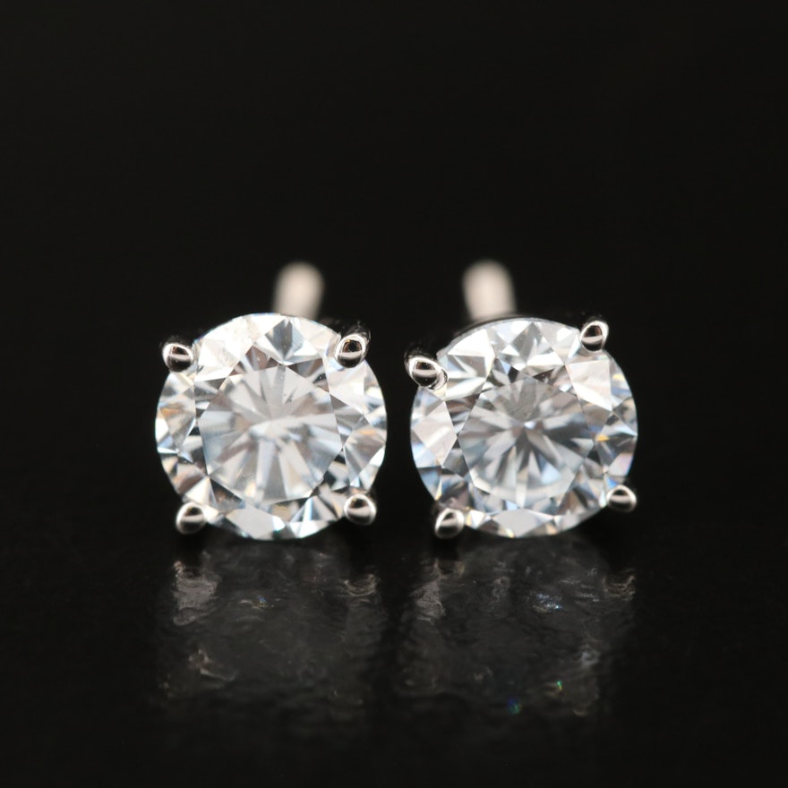 14K 1.30 CTW Lab Grown Diamond Stud Earrings