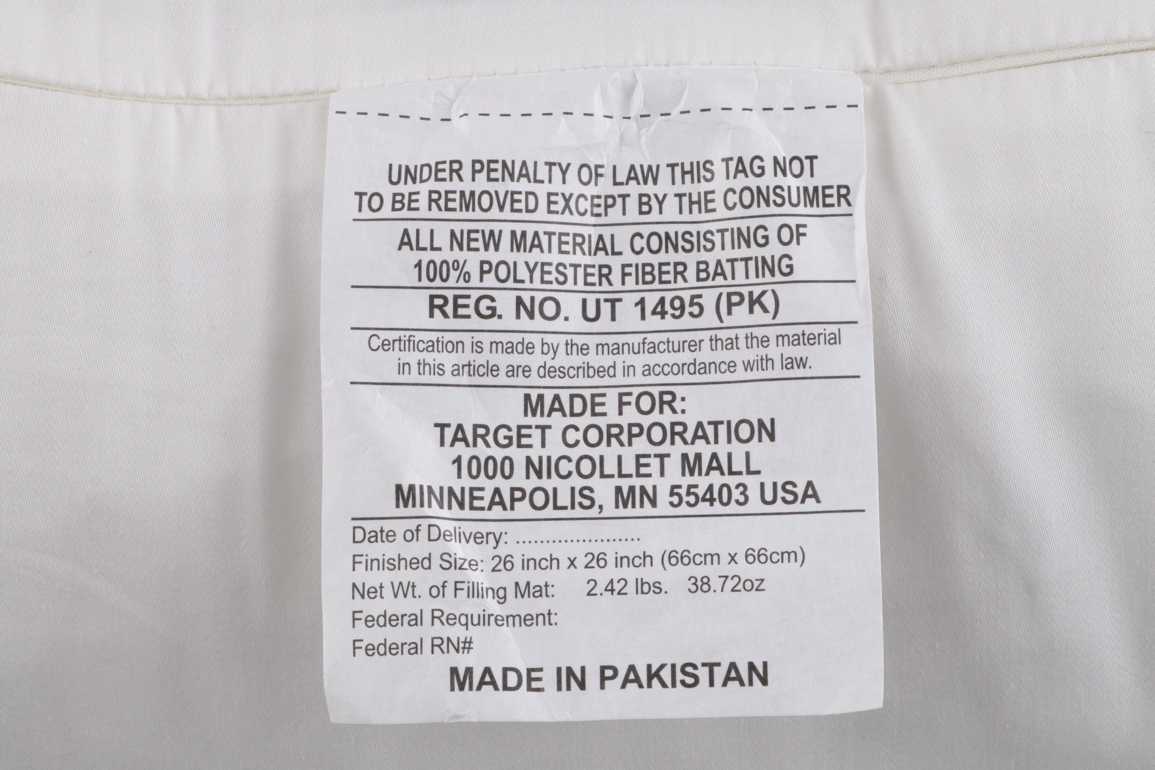 Three Threshold Signature Gray Border Euro Bed Pillows EBTH