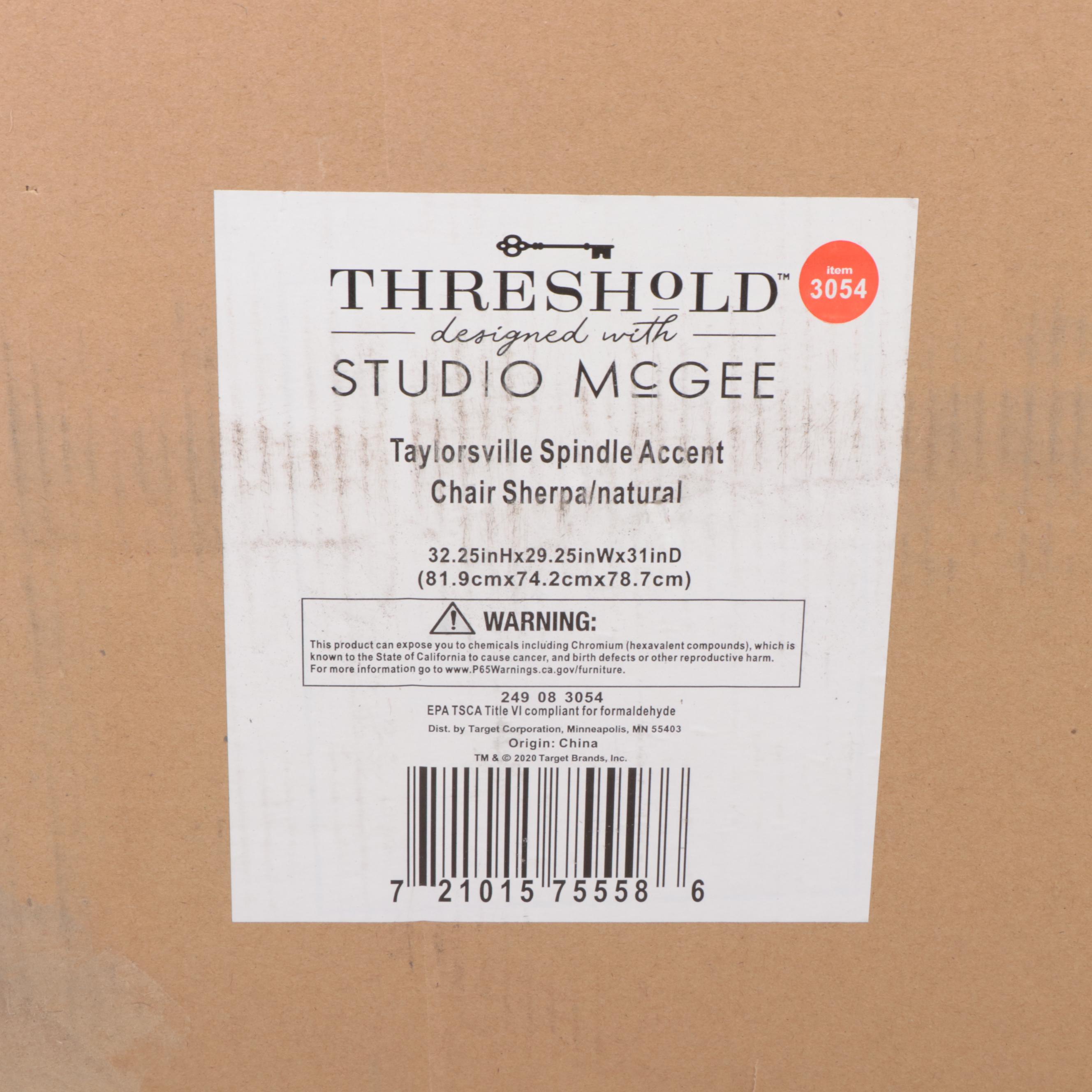 Threshold with Studio McGee Taylorsville Spindle Accent Chair EBTH