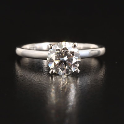14K 1.22 CT Lab Grown Diamond Solitaire Ring
